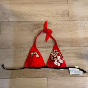 Malibu Red Halter Neck Bikini